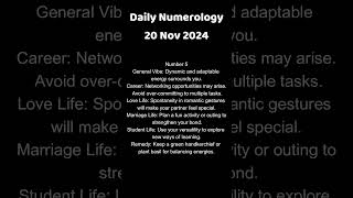 Numerology Predictions for Tomorrow  Personal Growth Tips for Every Number 1–9 [upl. by Kermy149]