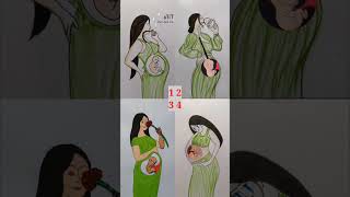 4 Deep Meaning Videos About Pregnancy timepart36 afreenartannimationvideoshortspregnencyart [upl. by Utas510]