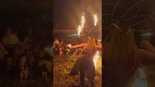 Feuershow auf dem Mittelaltermarkt Freisen🔥 unvermeydbar fireshow mittelalter medieval [upl. by Leighton]