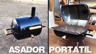 MINI CHULENGO Asador portátil Casero con garrafa de Freón [upl. by Welsh]