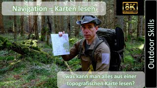 Navigation  topografische Karten lesen  deutsch  4k  8k [upl. by Aron]