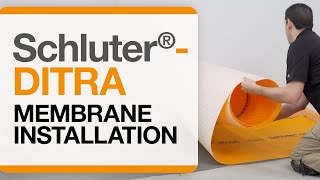 How to install the Schluter®DITRA Uncoupling and Waterproofing Membrane [upl. by Nitsyrc]