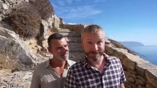 Amorgos Chozoviotissa Monastery and Katapola  Greece Travel Vlog 27  The Way We Saw It [upl. by Teena274]