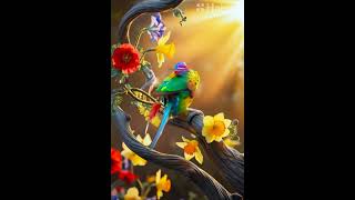 hybrid bird tail feathers of a parrot cute animals hybrid bird rain cutebird [upl. by Hovey]