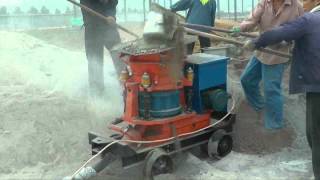 Shotcrete machine work [upl. by Warga19]