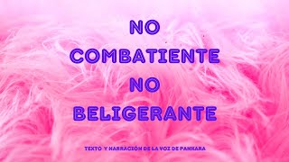 NO COMBATIENTE NO BELIGERANTE [upl. by Rennane349]