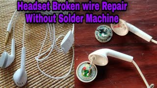 How to repair earphone without solderingearphone repair [upl. by Jany]