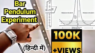 How To Find Acceleration Due To Gravity Using Bar Pendulum  Engineering Physics [upl. by Mady429]