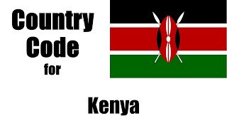 Kenya Dialing Code  Kenyan Country Code  Telephone Area Codes in Kenya [upl. by Nemraciram]