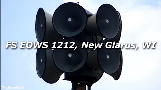 FS EOWS 1212 Tornado Siren Test  HiLo Alternate Wail Alert Wail  New Glarus Green Co WI [upl. by Eisen]