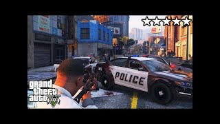 5 STAR POLICE CHASE GTA 5 fx gaming [upl. by Larrisa947]