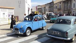 Fête de la Nationale 7 RN 7 à Loriol Drôme French Classic Car meeting in Loriol south of France [upl. by Leisam]