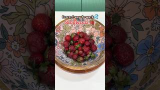 Strawberry ko kaise Wash Kare  Correct way to clean strawberries 🍓 [upl. by Eeima659]