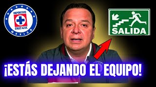 ¡DEJARÁS EL EQUIPO ¡NADIE SE ESPERABA ESTO INESPERADO CRUZ AZUL NOTICIAS HOY [upl. by Haneehs]