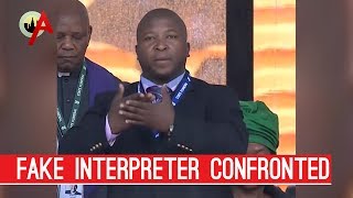 Interpreter Confronts Mandelas Fake Sign Language Guy [upl. by Nisen962]