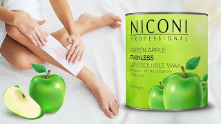 Best wax for hair removal at home  NICONI  For all skin type  In 5 minutes Green Apple [upl. by Cynara725]