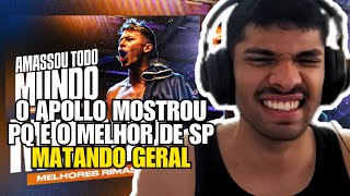 REACT  O APOLLO FEZ um ESTRAGO NO ESTADUAL 🔥  APOLLO NO ESTADUAL BATALHA DE RIMA  REAÇÃO [upl. by Oderf]