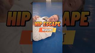 Hip Escape from Mount with Old School Sweep to Finish mountescape bjj jiujitsu [upl. by Malonis]