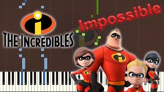 The Incredits From the IncrediblesPiano Tutorial Synthesia [upl. by Lunseth]