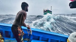 OMG Our Boat In Storms  Terrifying Monster Waves At Deep Sea  Deep Sea Fishing [upl. by Tterrej]