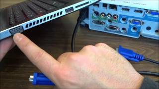 How To Connect A Projector To A Laptop With A VGA Cable [upl. by Ambrosine]