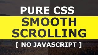 Pure CSS3 Smooth Scrolling To A DIV OnClick  No Javascript  Pure Html5 and CSS3 Tutorial [upl. by Asylem655]