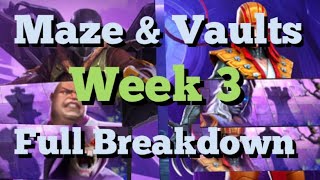 MCOC  Side Quest The Maze amp Vaults  Week 3  Full Breakdown  Lady Deathstrike Boss [upl. by Crofoot]