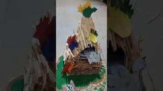 Diy Birds Nest CRAFT Idea 👌DIY CRAFT YtShorts Viral trendingvideo [upl. by Aiuqet]