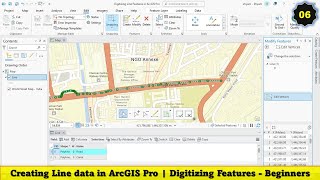 05 Creating Line data in ArcGIS Pro  Digitizing Features [upl. by Oflodor]