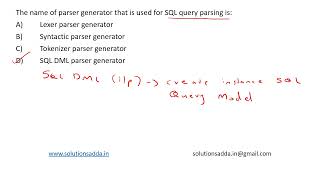 NIC NIELIT STA 2018  DBMS  SQL QUERY  NIC TEST SERIES  SOLUTIONS ADDA  EXP BY ISRO AIR1 [upl. by Trammel]