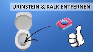 Toilette reinigen  Urinstein entfernen  Kalk beseitigen [upl. by Ocihc]