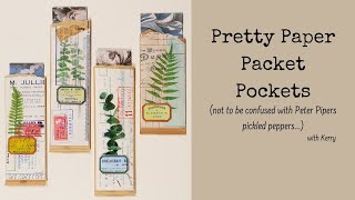 Pretty Paper Packet Pockets  Upcycle and DIY with Kerry [upl. by Lavelle182]