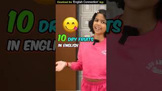 10 Dry Fruits Names in English 🍑 Kids Spoken English Learn with Adi  Adi Connection shorts [upl. by Innej]