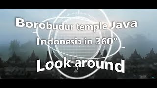 Borobudur temple Java Indonesia in 360 degrees [upl. by Moreta164]