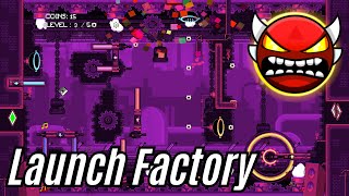 quotLaunch Factoryquot by Manix648 w coin Platformer Demon  Geometry Dash 22 [upl. by Arbma]