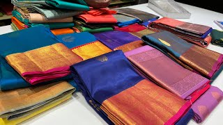 TNagar Pachiyappas silk Christmas ampNew year collection wedding silk sarees tissue and soft silks [upl. by Aretha775]