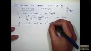 Arc length of a cardioid [upl. by Alam143]