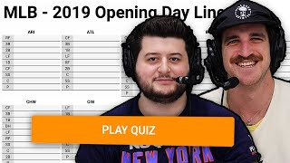 Can we name every EVERY 2019 Opening Day Starter 250 players [upl. by Arretak595]