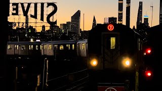 IRTBMT Subway 7 N W Trains  Queensboro Plaza R46 R68 R68A R188 [upl. by Yeca]