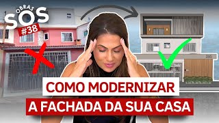 FACHADA E MURO DE CASAS MODERNAS E SIMPLES Erros E Soluções • SOS OBRAS 38 • Larissa Reis [upl. by Edwards]