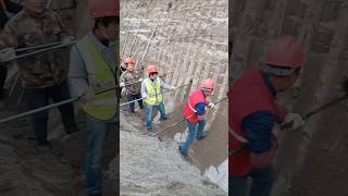 Slope protection treatment manual drilling construction process [upl. by Ardnalak]