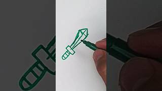 how to draw a talwar trending drawing easy drawing full tutorial shortsviral art 😄 [upl. by Celestine401]