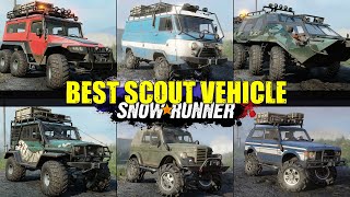 Scouts Battle RUSSIA SIDE  SnowRunner scout vs scout  BabooWik [upl. by Yltneb20]