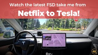 Can Tesla FSD v1241 navigate past 6 different cities and take me to the Tesla HQ [upl. by Pillsbury494]