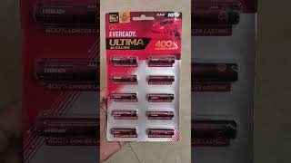 Eveready Ultima Alkaline AAA Battery shorts battery [upl. by Chloette280]