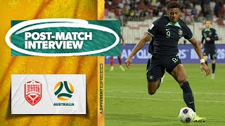 Kusini Yengi  PostMatch Interview  Bahrain v Australia  2026 FIFA World Cup AFC Qualifier [upl. by Ahseenal620]