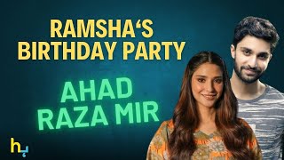 Ahad Raza Mir Spotted At Ramsha Khans Birthday  Hungama Express [upl. by Jago]