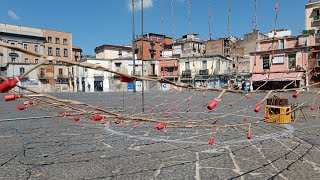 Batteria napoletana a Piazza Mercato NA 2024  Pirotecnica Flegrea di Salvatore Russo [upl. by Egag]