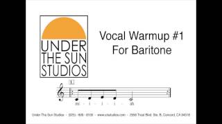 Vocal Warmup 1 for Baritone [upl. by Nollat63]