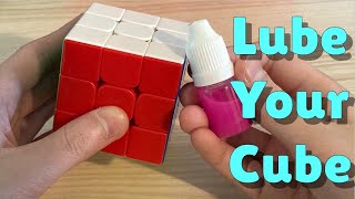 How To Lube Your Speedcube E [upl. by Nonac270]